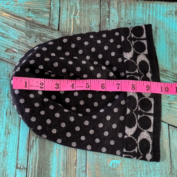 Coach Reversible Beanie Toque Winter - Picture 7 of 7